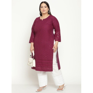 queenley-purple-cotton-womens-straight-kurti-pack-of-1-none