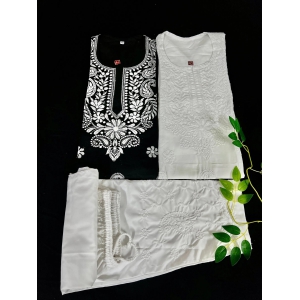 COTTON SETS COMBO-42 / BLACK & White / COTTON