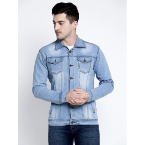 Rodamo Men Blue Denim Jackets