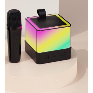 Karaoke Speaker With Wireless Mic 5 Magic Voice Effects Bluetooth Home Audio Speake (Mic Speaker Combo)