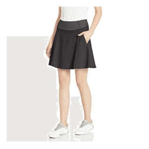 Puma Women's Solid Woven Skirt-BLACK / L