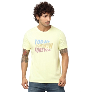 Sulphar Yellow Striped Cotton T-shirt-XXL / Lime