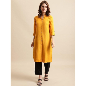 pistaa-yellow-cotton-womens-front-slit-kurti-pack-of-1-none