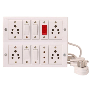 spike-buster-fitted-with-5-sockets5-amp4-switches5-amp-1-indicator-and-8-metre-wire-with-5amp-plug