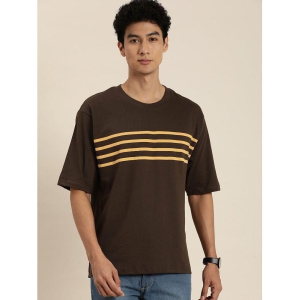 Dillinger - Brown Cotton Oversized Fit Mens T-Shirt ( Pack of 1 ) - None