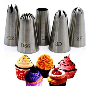 Bulky Buzz Pack of 5 (2D+1A+6B+1M+2F) Large Flower Piping Nozzles