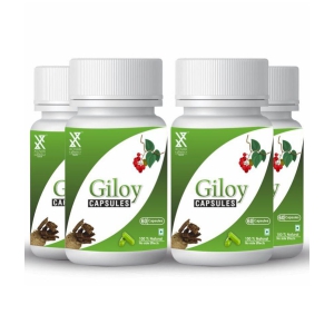 xovak pharmtech Organic Giloy Capsule 200 gm Pack Of 4