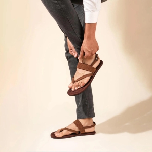 Hiver Thong-Strap Corduroy Sandals Men-8