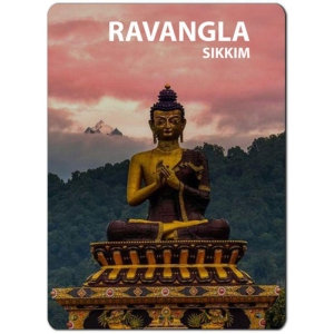 Photojaanic Ravangla Sikkim Fridge Magnet Rubberized Square Fridge Magnets Fridge Magnet - Pack of 1