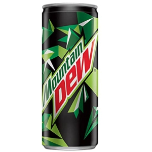 Mountain Dew Soft Drink, 250ml Can