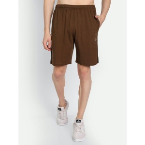 Zeffit - Coffee Cotton Blend Mens Shorts ( Pack of 1 ) - None