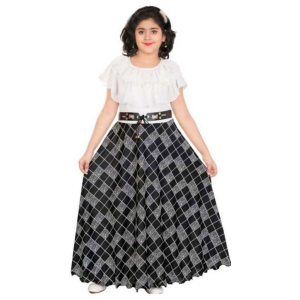 Pari Fashions - Black Cotton Blend Girls Gown ( Pack of 1 ) - None