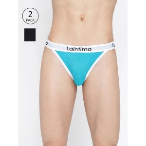 La Intimo Multicolor Cotton Mens Bikini ( Pack of 2 ) - None