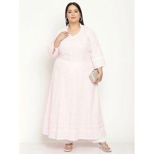 queenley-pink-cotton-womens-flared-kurti-pack-of-1-none