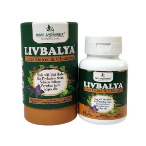 LivBalya® Liver Detox Formula | Fatty Liver, High Cholesterol & Alcoholic Liver- Vegan Capsule