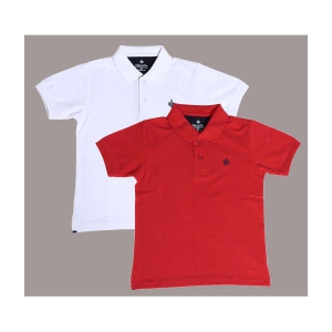 NEUVIN - Multi Color Cotton Blend Boy''s Polo T-Shirt ( Pack of 2 ) - None