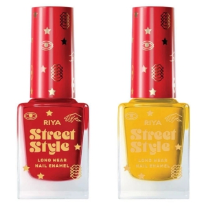 Street Style Multi Glossy Nail Polish ( Pack of 2 )