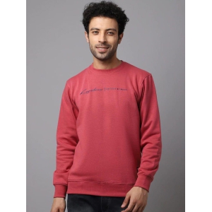 Rodamo Men Pink Printed Sweatshirt