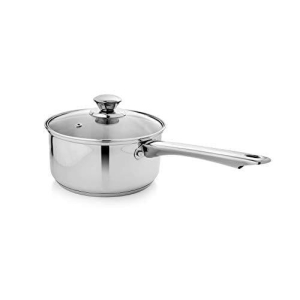 Vinayak International Capsule Bottom Stainless Steel Saucepan Glass lid 1150 ml - 14 cm