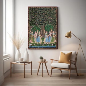 gopis-dance-pichwai-wood-print-wall-art-23-x-35-inches-pinewood-thickness-6mm