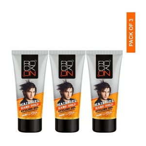 RockOn Hard Hold Styling Gel For Hair Styling, Pack of 3 ( 60 gram each)