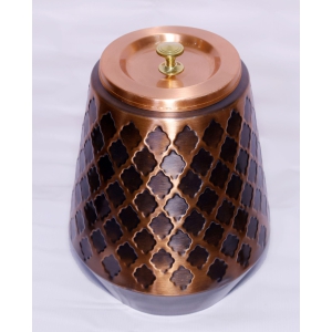 Era Traders  Copper Water Dispenser Golden-Color Epoxy