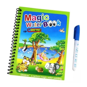 Magic Water Book Kids, Magic Doodle Pen Kids Coloring Doodle Drawing Board Games Child Educational Toy Magic Book Water Painting for Kids