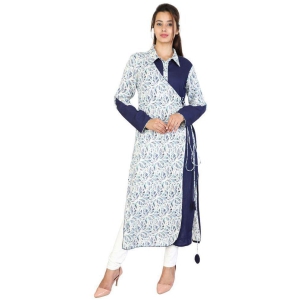 Rangun - Yellow Rayon Women''s Angrakha Kurti ( Pack of 1 ) - S