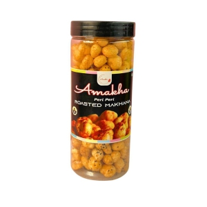 Amakha Roasted Flavoured Makhana Peri-Peri Flavour 140gms Jar