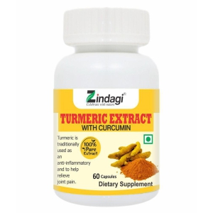 Zindagi Turmeric Extract Capsules - Pain Relief Capsules - Turmeric Capsules - Health Supplement Pack Of 1