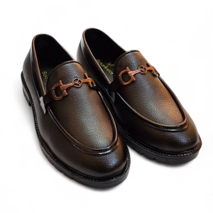 Styled Feet Brown buckle loafer-8