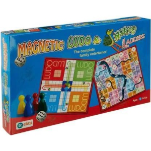 Magnetic Ludo Snakes 'N' Ladders Board Game Party & Fun Games Board Game