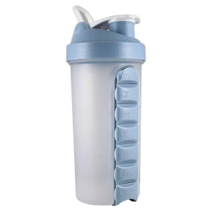 Tango PILL ORGANISER WATER BOTTLE WITH SIPPER - Blue