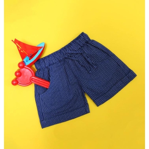 Katha Stitch Shorts in Navy Blue-1-2 years