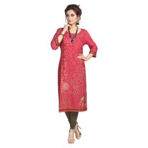 alena-pink-rayon-womens-straight-kurti-l