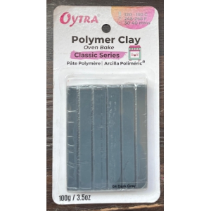 Polymer Clay Oven Bake Classic Series Dark Grey 04