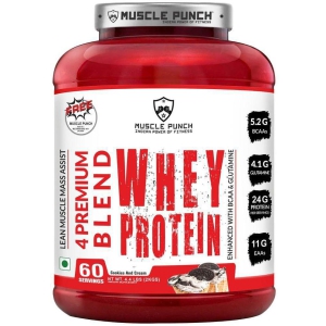 Muscle Punch - 100% Premium Blend Whey Protein Powder ( 2 kg , Cookies and Cream - Flavour )