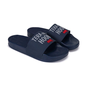 Bersache Navy Mens Slide Flip Flop - None