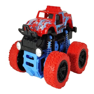 Humaira Monster Truck Offroad Car Toy Push and Go Friction Powered 4 Wheel Drive with Suspension Gift for Kids Boys Toddlers