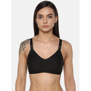 Womens Solid Black Non-Padded Cotton T-Shirt Bra | CONCENT-BLK-1 |-32B / 95% Cotton & 5% Elastane