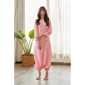 Taffy Pink Dhoti Jumpsuit-M / 5''4