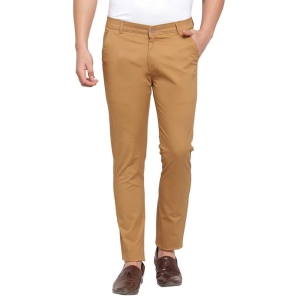 rodamo-men-brown-slim-fit-solid-regular-trousers