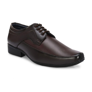 Leeport - Brown Mens Derby Formal Shoes - None