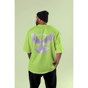 Freedom - Gym Oversized T Shirt-Neon Green / 2XL - 48