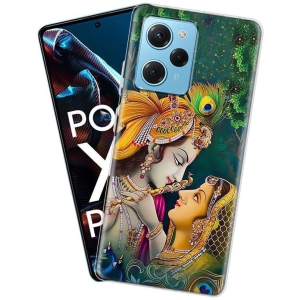 NBOX - Multicolor Silicon Printed Back Cover Compatible For Poco X5 pro ( Pack of 1 )