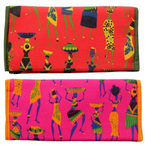 Mandhania Handcrafted Warli Print Women Wallet|Clutch|Ladies Purse Pack 2