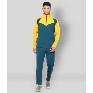 Glito - Teal Polyester Regular Fit Colorblock Mens Sports Tracksuit ( Pack of 1 ) - XXL