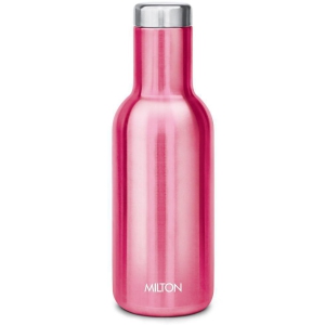 Milton Charm 600 Thermosteel 24 Hours Hot or Cold Water Bottle, 550 ml, Pink - Pink