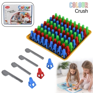 1936 Plastic Color Crush Game Board, A Puzzle Game, Challenge's Educational Board Game's, Game for Kids & Adults, BirthdayGift(1 Set)