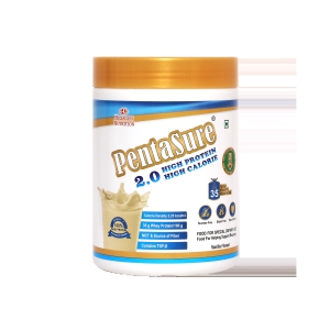 Pentasure 2.0 High Protein High Calorie Weight Gainer - Vanilla Flavour, 400 gm